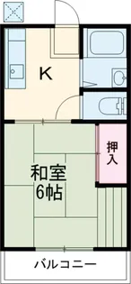 ホワイトハイツ【108号室】の間取り