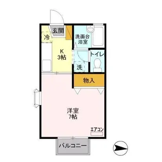 フローラ春日【2階】の間取り