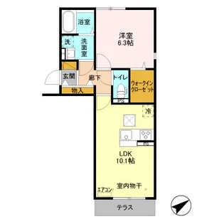 アステールピュールM【1階】の間取り