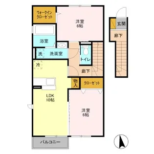 Cerejeira(セレシェイラ) A【2階】の間取り