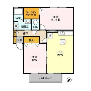 ボヌール D【1階】の間取り