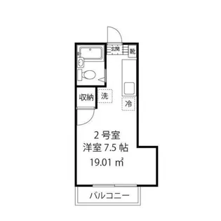 エクセルひばりヶ丘【102号室】の間取り