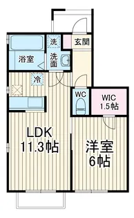 シェソワ A棟【1階】の間取り