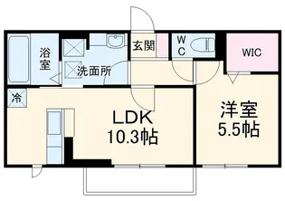 ワレアハレ【3階】の間取り