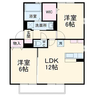 ソラーレつくば B【2階】の間取り
