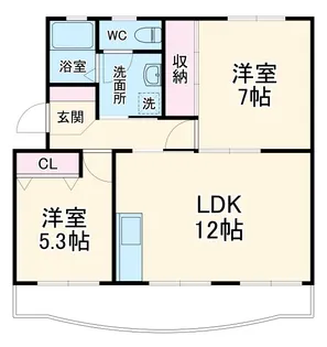 メゾン梨野【2階】の間取り