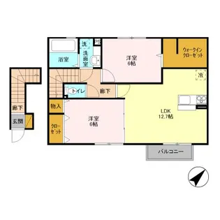 セジュールヒロオカ A【2階】の間取り