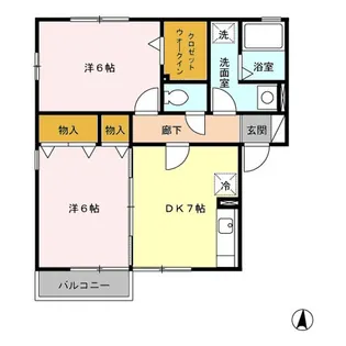 ドレミメゾン A【2階】の間取り