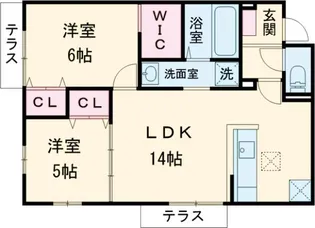 グランガーデン【1階】の間取り