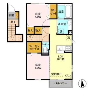 ブレポット【2階】の間取り