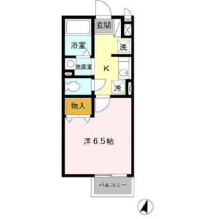 チューリップハイツ【1階】の間取り