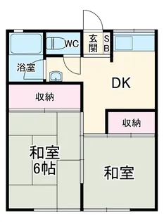 加藤ハイツ【202号室】の間取り