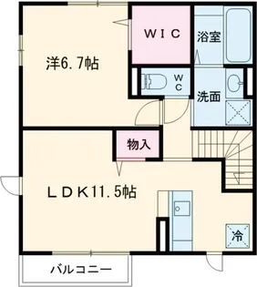 MISAKI(ミサキ)【2階】の間取り