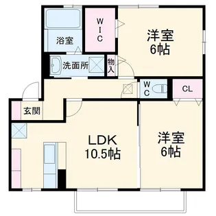 ベルドミール【1階】の間取り