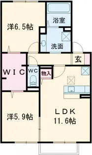 WITつくば【1階】の間取り