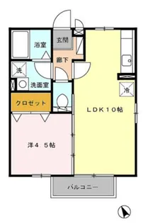 プラムロードⅡ【2階】の間取り