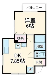 グラーティア東戸塚【1階】の間取り