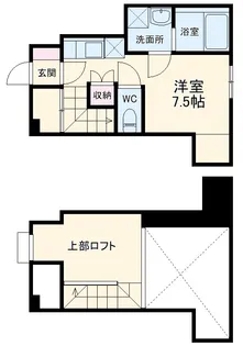 パークフロント清明山【102号室】の間取り