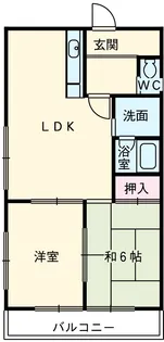第3宮脇笹川ハイツ【B202号室】の間取り