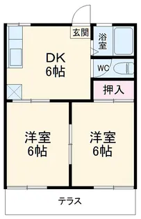 コーポ杉田No.1【103号室】の間取り