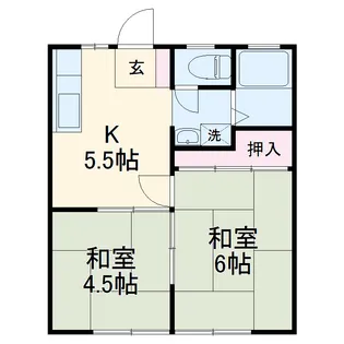 ユーアイランドハイツ【1階】の間取り