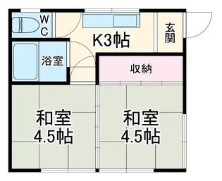 みかん荘【1階】の間取り