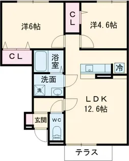 アイランド・R【102号室】の間取り