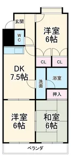 サマータイハイツ【4階】の間取り