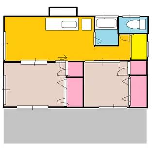 石橋荘 F【1号室】の間取り