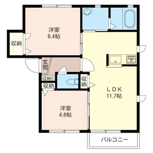 ティンカーベル【2階】の間取り