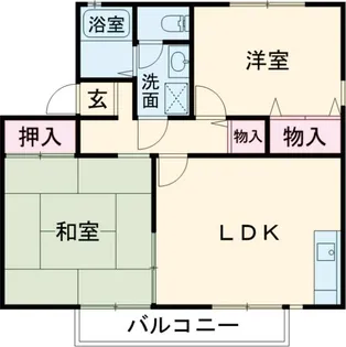 グロース川西A【1階】の間取り