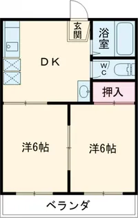 野村ハイツA【2階】の間取り