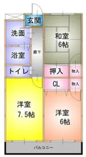 フェアリーB【303号室】の間取り