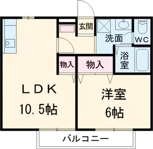 ルミエール【1階】の間取り