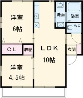 ルミエールいいくらA【101号室】の間取り