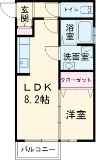 パインズ富塚【101号室】の間取り