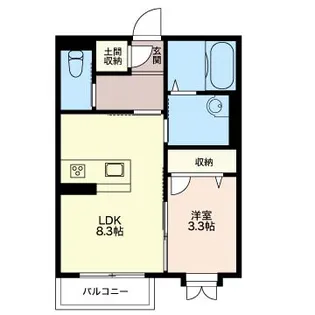 メゾンISHITA【2階】の間取り
