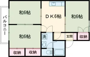 高成マンションC【102号室】の間取り