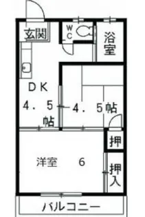 安江マンション【202号室】の間取り