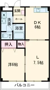 ASJ東小保方ハイツB【1階】の間取り