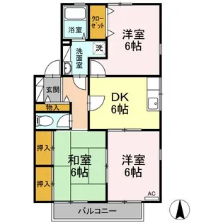 セジュールMMDⅠ【2階】の間取り