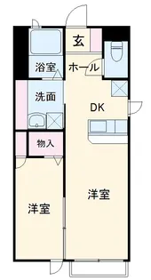 メトロプラザA【102号室】の間取り