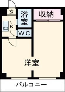 レジデンスカープ水戸【503号室】の間取り