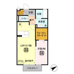 カーサ コモド【2階】の間取り