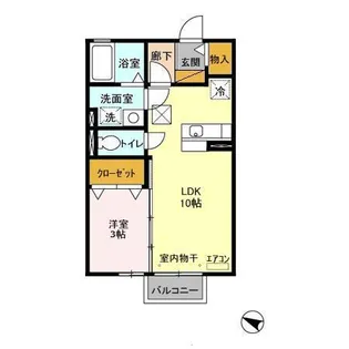 アネックスMITO Ⅲ【1階】の間取り