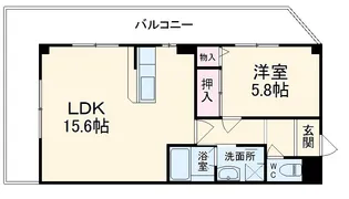 レジデンス南矢島【8号室】の間取り