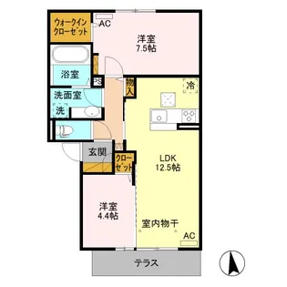 villa patio【1階】の間取り