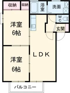パルテールC【101号室】の間取り