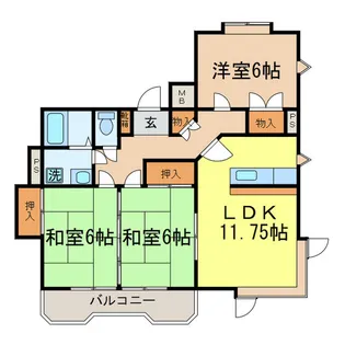 STハイツミユキ【201号室】の間取り