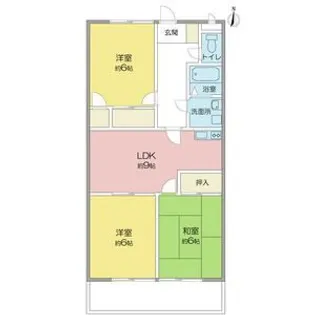 AMOUR MIWA【201号室】の間取り